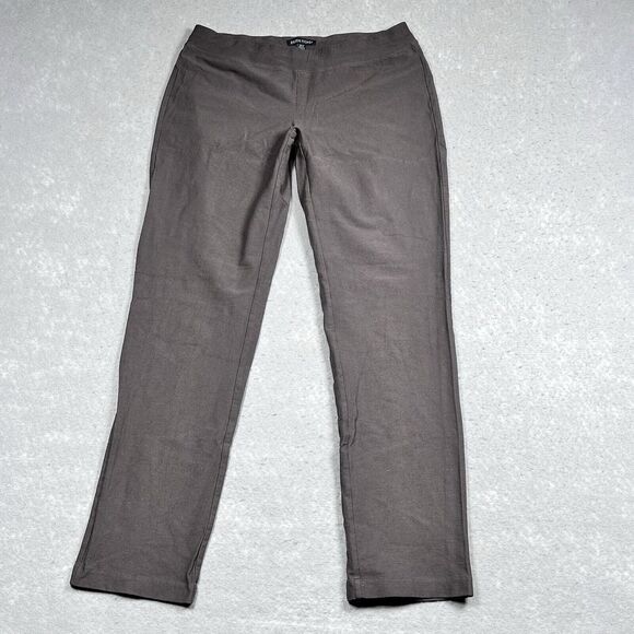 Eileen Fisher Pants Womens X-Small Gray Washable Stretch Ankle Crepe Straight - Picture 1 of 11